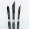 Silver Brush Limited Black Velvet Dagger/Oval Brushes, Pack of 3